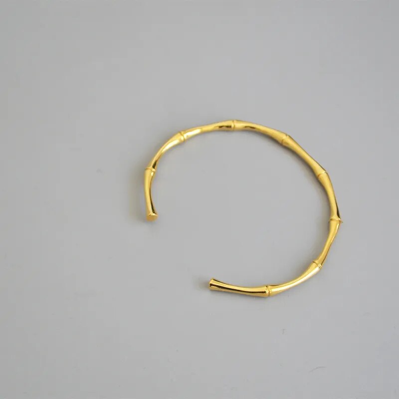 Bracelete Bamboo Banhado a Ouro 18k