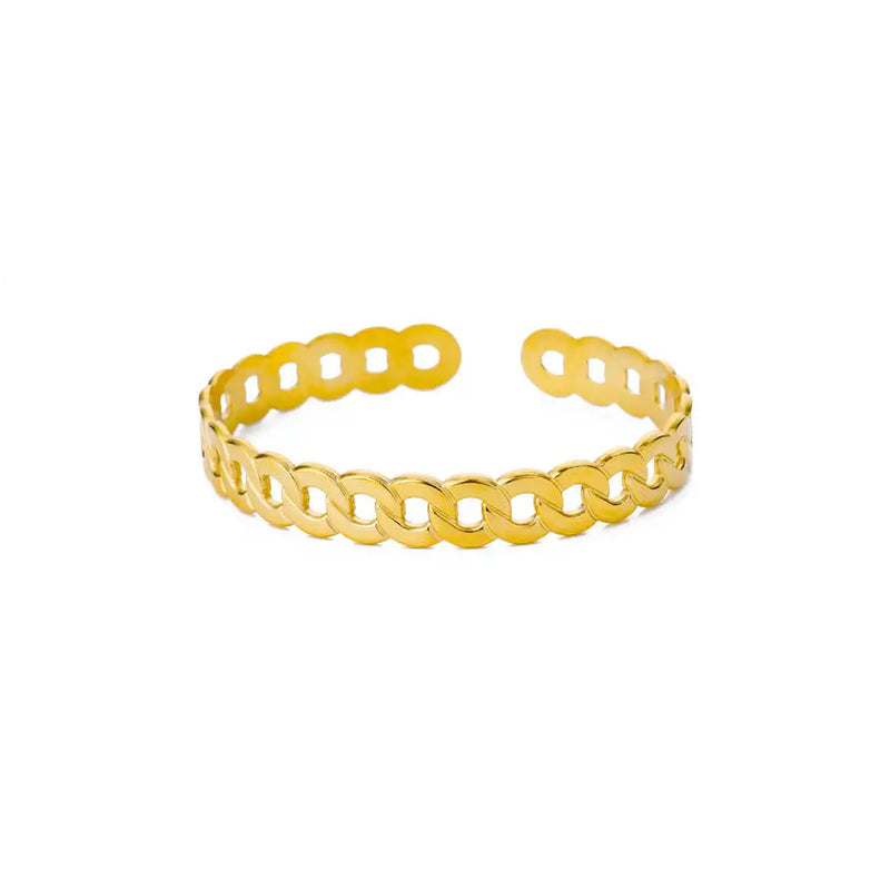 Bracelete Elos Banhado a Ouro 18k