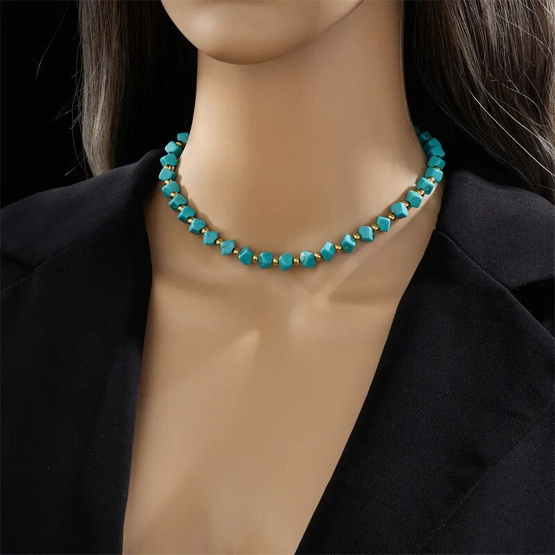 Choker Pedraria - Azul